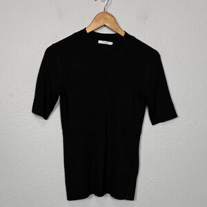 MM. LaFleur Ribbed Short Sleeve Sweater
